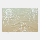 White Daisies Theedoek (Horizontaal)