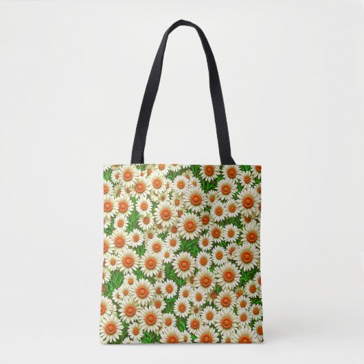 White Daisies Tote Bag (Voorkant)