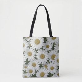 White Daisies Tote Bag