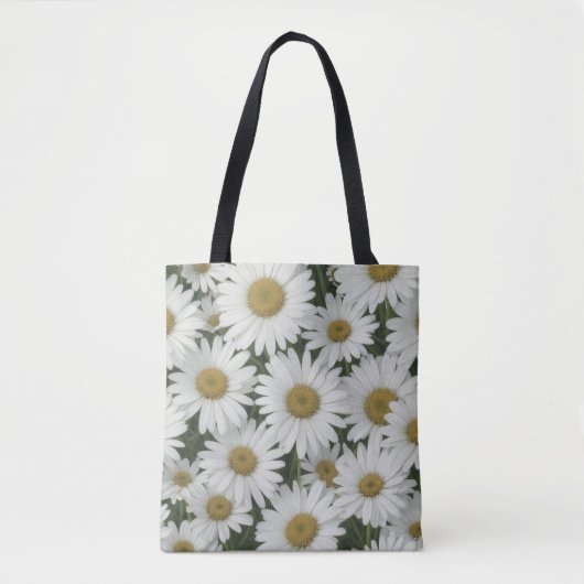 White Daisies Tote Bag (Voorkant)
