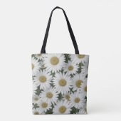 White Daisies Tote Bag (Achterkant)