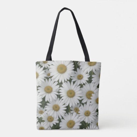 White Daisies Tote Bag (Achterkant)