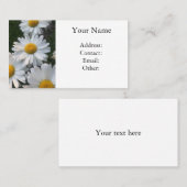 White Daisies Visitekaartje (Voorkant / Achterkant)