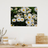 White Daisies Waterverf Poster (Keuken)