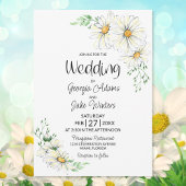 White Daisies Wedding Kaart