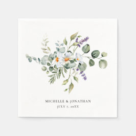 White Daisies Wedding Servet