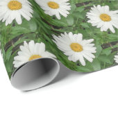 White Daisies Wrapping Paper Cadeaupapier (Rol Hoek)