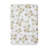 White Daisy Bathroom Bath Mat (Voorkant Verticaal)