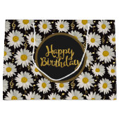 White Daisy Birthday Groot Cadeauzakje (Voorkant)