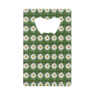 White Daisy Bottle Opener Creditkaart Flessenopener