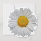 White Daisy Bridal Shower Invitation Kaart (Achterkant)