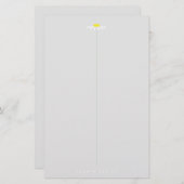 White Daisy Briefpapier (Voorkant / Achterkant)