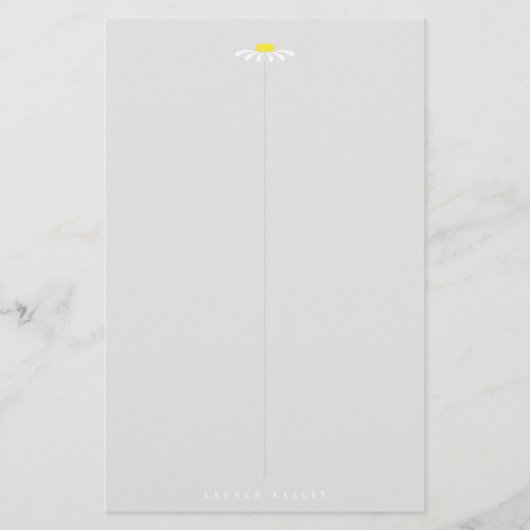 White Daisy Briefpapier (Voorkant)