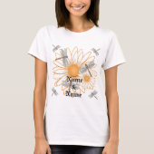 White Daisy bruiloft T-shirt (Voorkant)