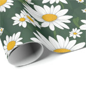 White Daisy Cadeaupapier (Rol Hoek)