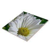 White Daisy Ceramic Tile Tegeltje (Zijkant)
