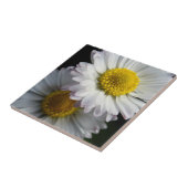 White Daisy Ceramic Tile Tegeltje (Zijkant)