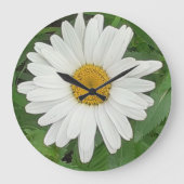 White Daisy Clock Grote Klok (Voorkant)