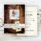 White Daisy Cowboy Boots Westerne Dood Jubileum Kaart