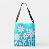 White Daisy Crossbody Tas (Achterkant)