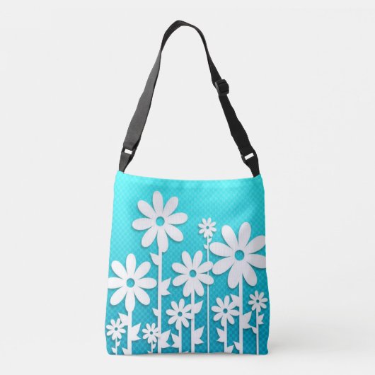 White Daisy Crossbody Tas (Achterkant)