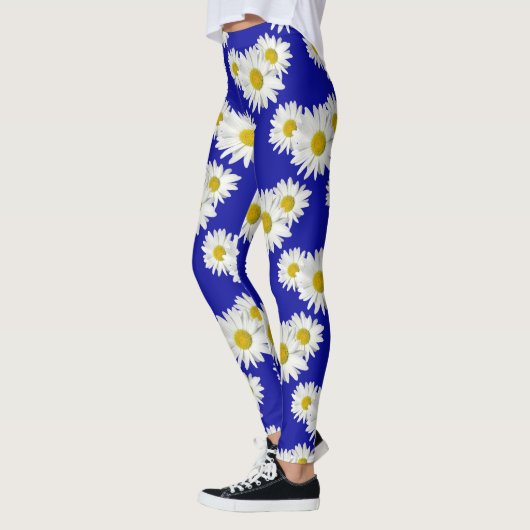 White Daisy Crush Leggings (Links)