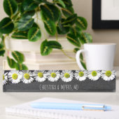 White Daisy Custom Naambordje