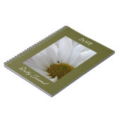 White Daisy-Daily Journal-Customize Year Notitieboek (Linkerzijde)