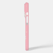 White Daisy Dot Pink Case-Mate iPhone Case (Achterkant / Links)