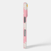 White Daisy Dot Pink Case-Mate iPhone Case (Achterkant / Rechts)