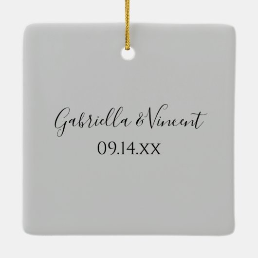 White Daisy Elegance We zijn betrokken Keramisch Ornament (Achterkant)