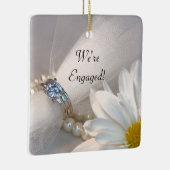 White Daisy Elegance We zijn betrokken Keramisch Ornament (Rechts)