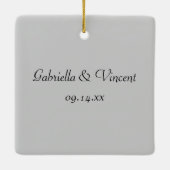 White Daisy Elegance We zijn betrokken Keramisch Ornament (Achterkant)