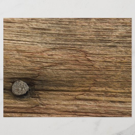 White Daisy en Barn Wood Ranch Wedding Menu (Achterkant)