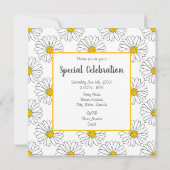 White Daisy en White Daisy Pattern Kaart (Achterkant)