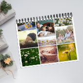 White daisy family photo for grandparents Calendar Kalender