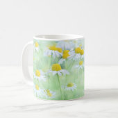 White Daisy Field Elegance Koffiemok (Voorkant links)