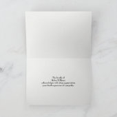 White Daisy Field Sympathie Hartelijk dank Bedankkaart (Binnen)