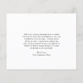 White Daisy Floral Budget Weddenschap Hartelijk da (Achterkant)