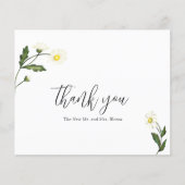 White Daisy Floral Budget Weddenschap Hartelijk da (Voorkant)