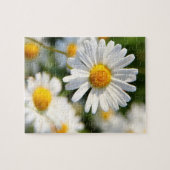 White Daisy Floral Legpuzzel (Horizontaal)