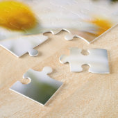 White Daisy Floral Legpuzzel (Zijkant)