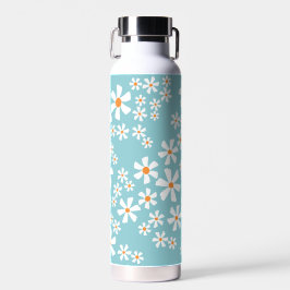 White Daisy Floral Waterfles
