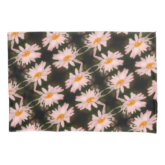 White Daisy Flower Abstract Pattern Kussensloop (Voorkant)