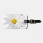 White Daisy Flower Background Gepersonaliseerd Dai Bagagelabel (Voorkant horizontaal)