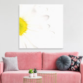 White Daisy Flower Background Gepersonaliseerd Dai Canvas Afdruk (Insitu (Woonkamer))