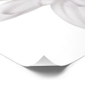 White Daisy Flower Background Gepersonaliseerd Dai Foto Afdruk (Hoek)