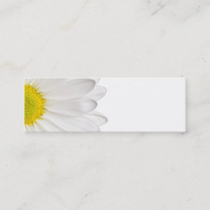White Daisy Flower Background Gepersonaliseerd Dai Mini Visitekaartje
