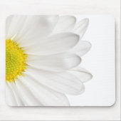White Daisy Flower Background Gepersonaliseerd Dai Muismat (Voorkant)