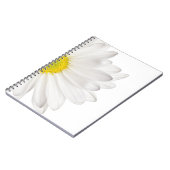White Daisy Flower Background Gepersonaliseerd Dai Notitieboek (Linkerzijde)